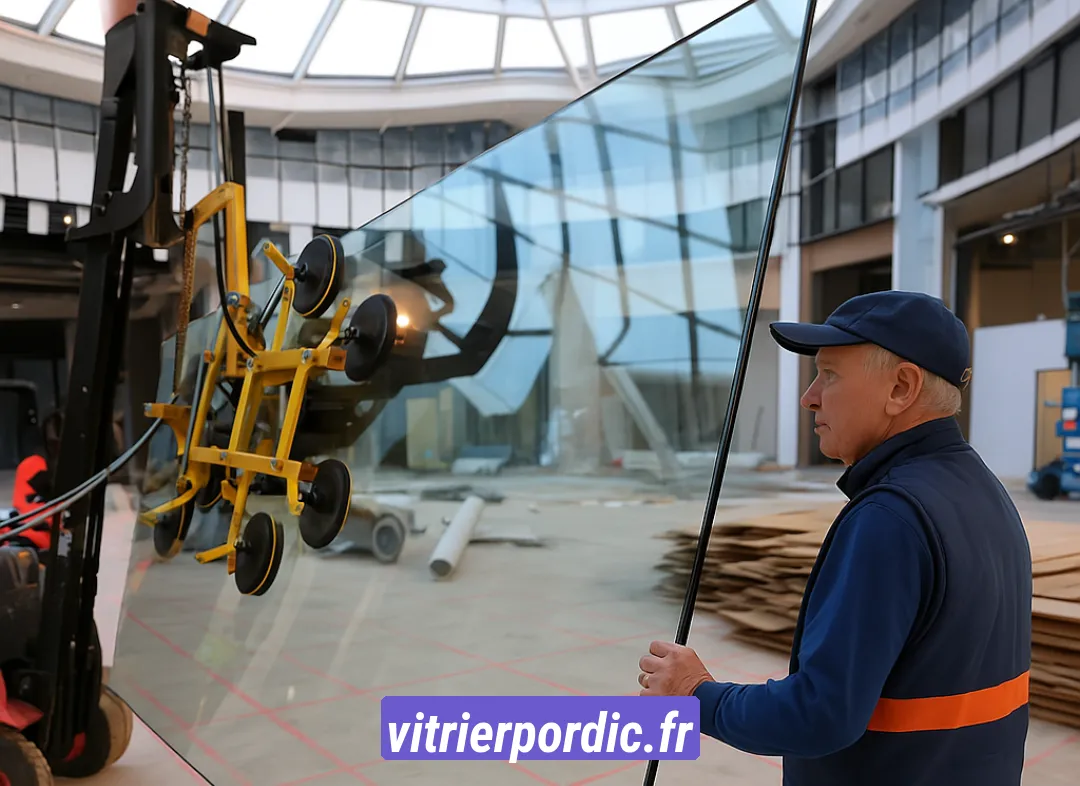 Remplacement de vitrine magasin Pordic